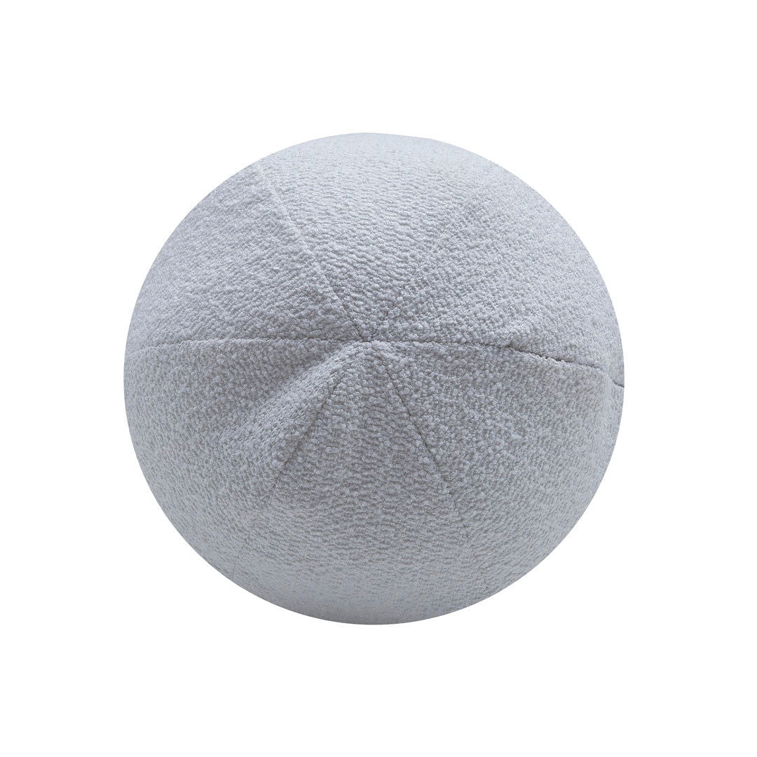 Louis Ball Cushions - Pure White Boucle BUBULAND HOME