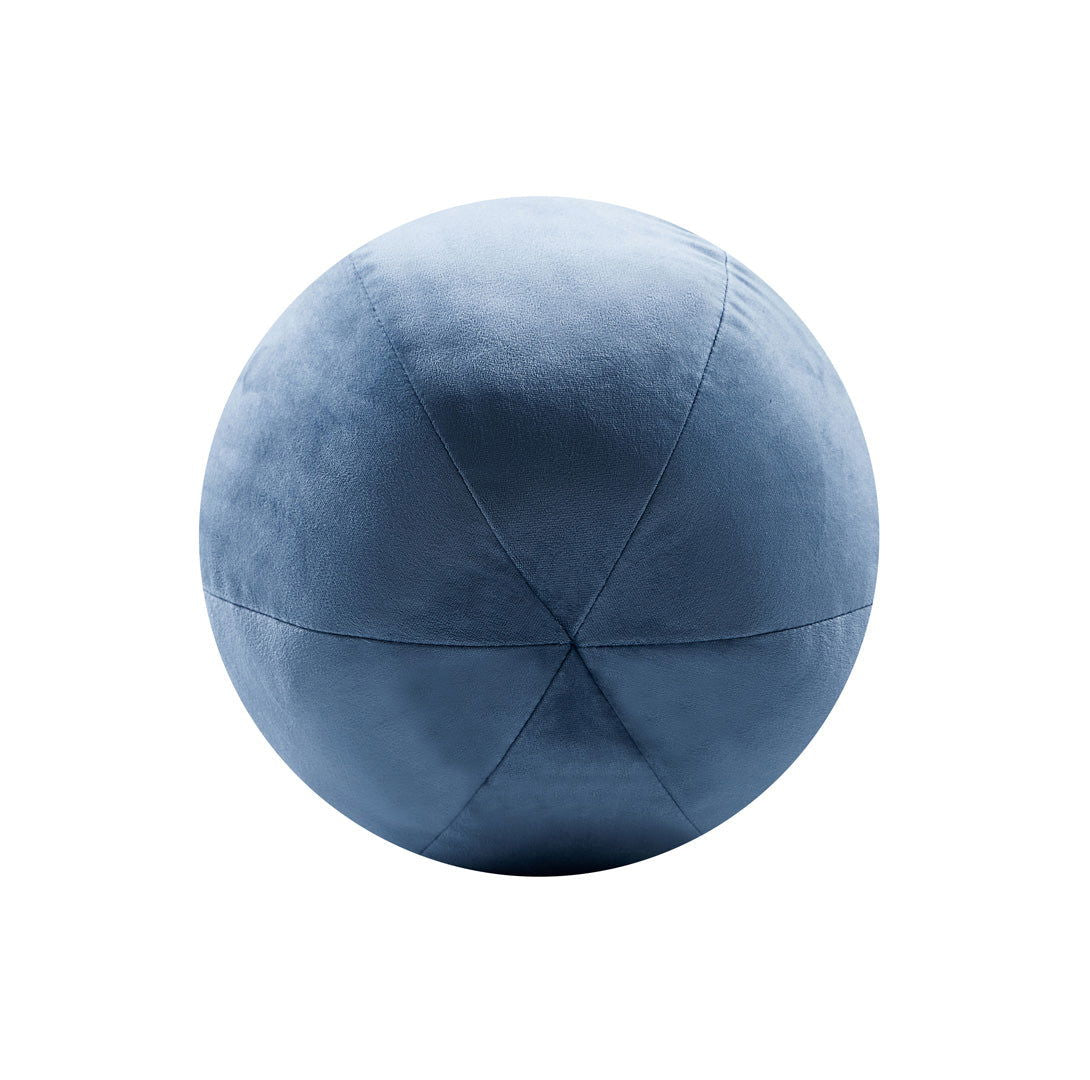 Louis Ball Cushions -  Dusty Blue Velvet BUBULAND HOME
