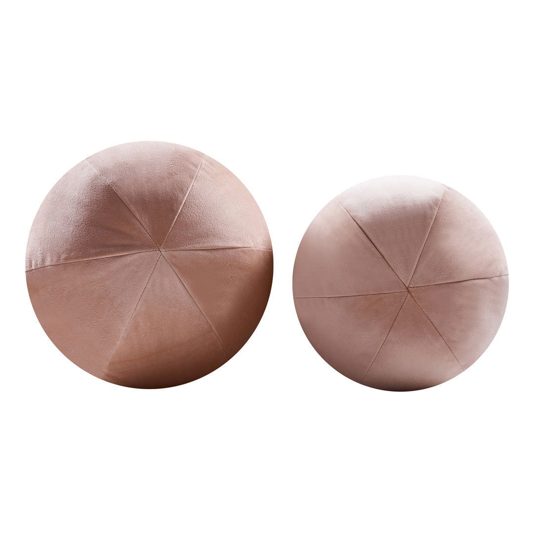 Louis Ball Cushions -  Peach Pink Velvet BUBULAND HOME