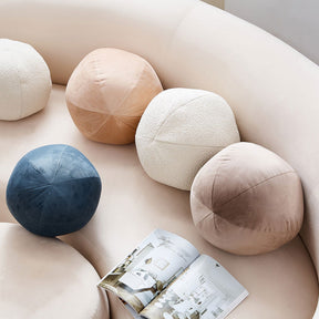 Louis Ball Cushions -  Peach Pink Velvet BUBULAND HOME