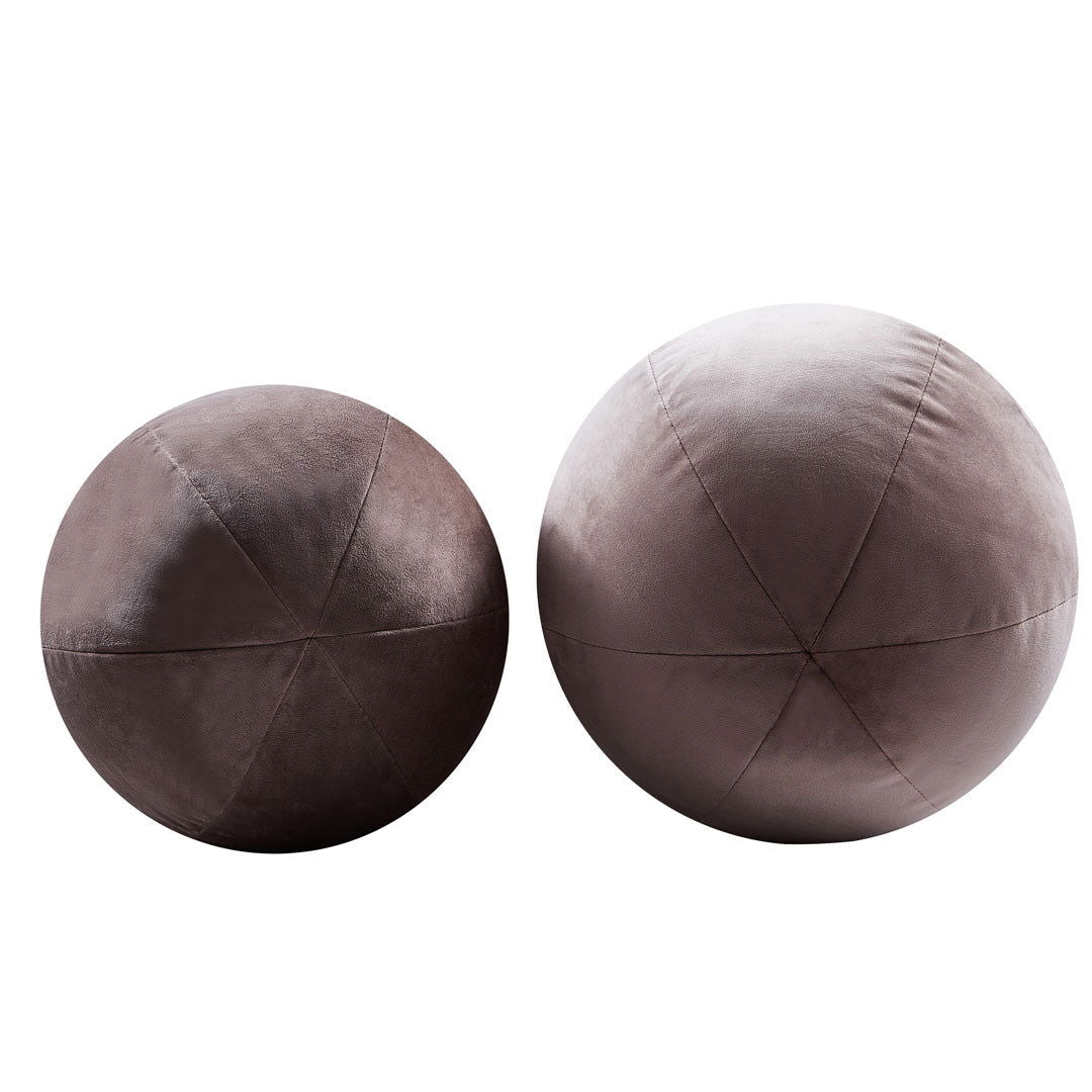 Louis Ball Cushions -  Smokey Grey Velvet BUBULAND HOME