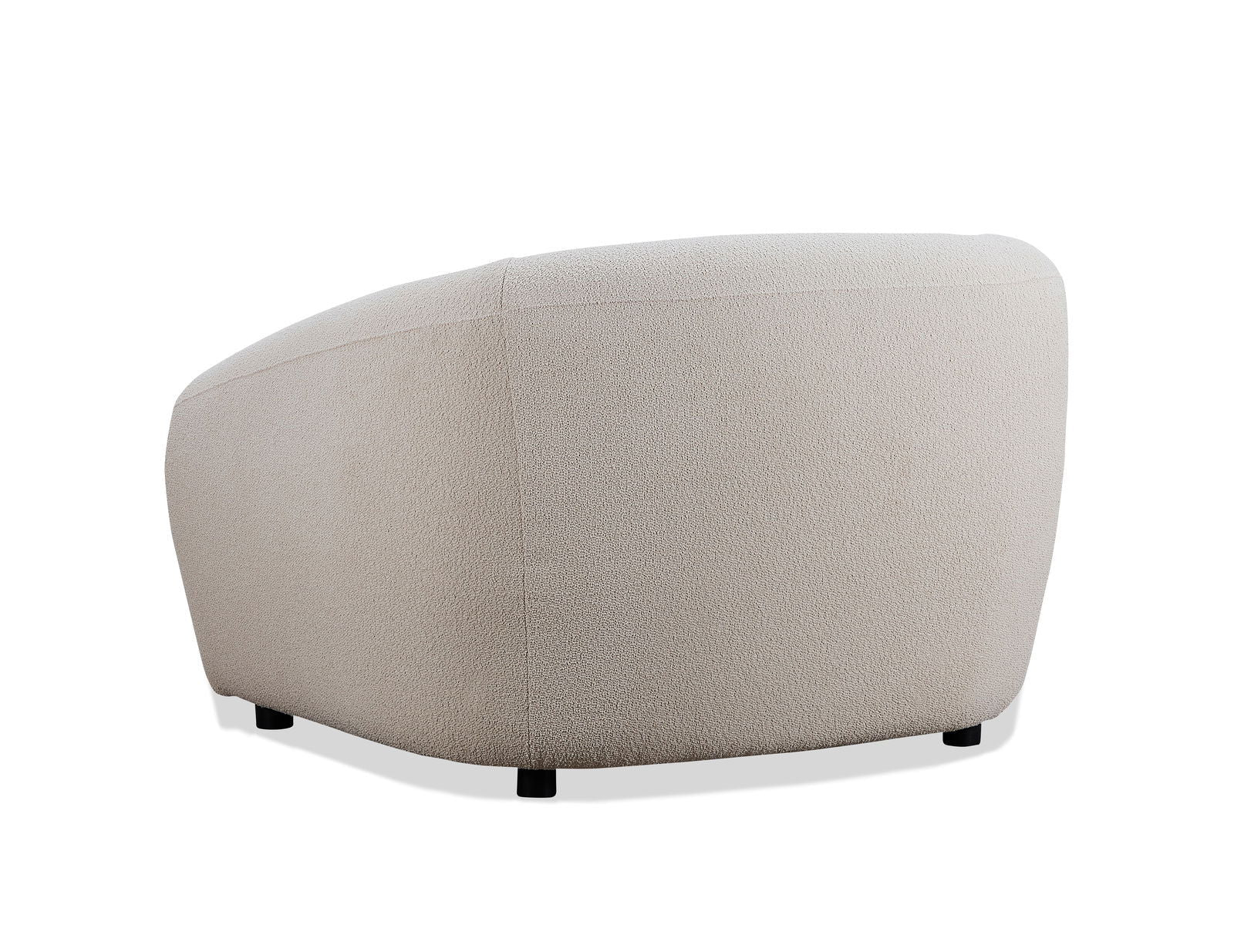 Louis Boucle Occasional Chair - Natural White BUBULAND HOME