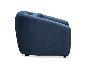Louis Velvet Occasional Chair - Dusty Blue - sofa Dusty Blue Velvet BUBULAND HOME