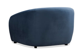 Louis Velvet Occasional Chair - Dusty Blue - sofa Dusty Blue Velvet BUBULAND HOME