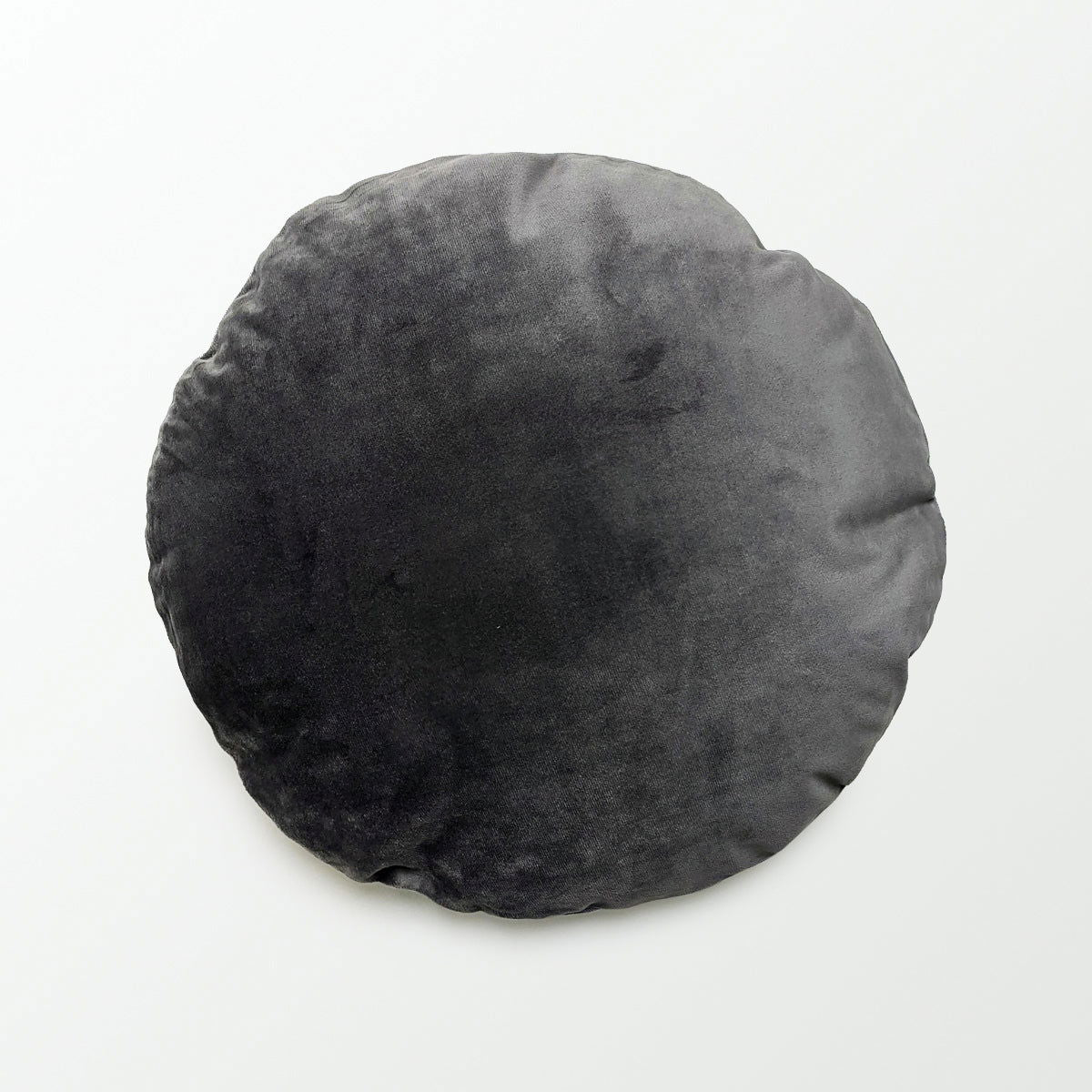 Luna Velvet & Linen Cushion | Dove Grey Round BUBULAND HOME