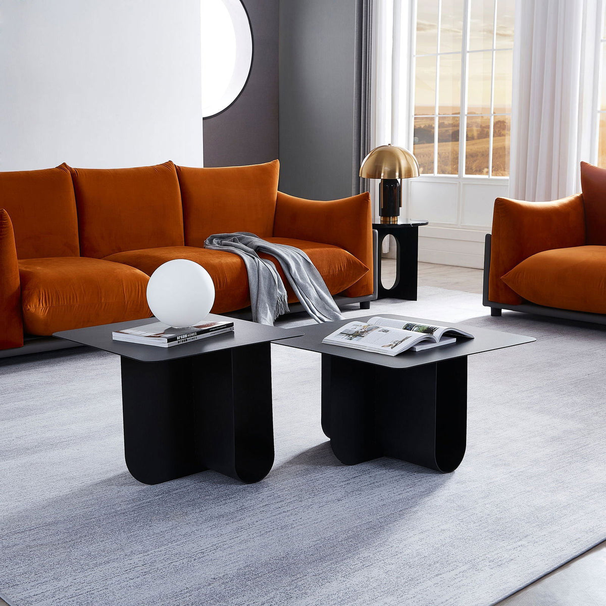 Matt Black Coffee Table - BUBULAND HOME