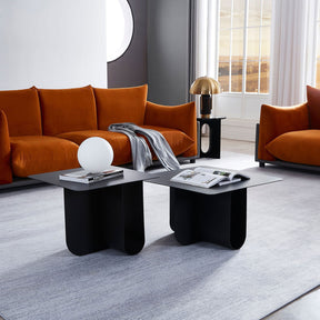 Matt Black Coffee Table - BUBULAND HOME