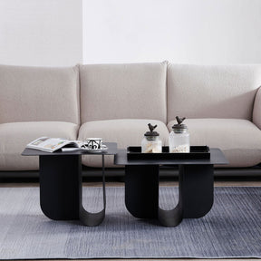 Matt Black Coffee Table - BUBULAND HOME