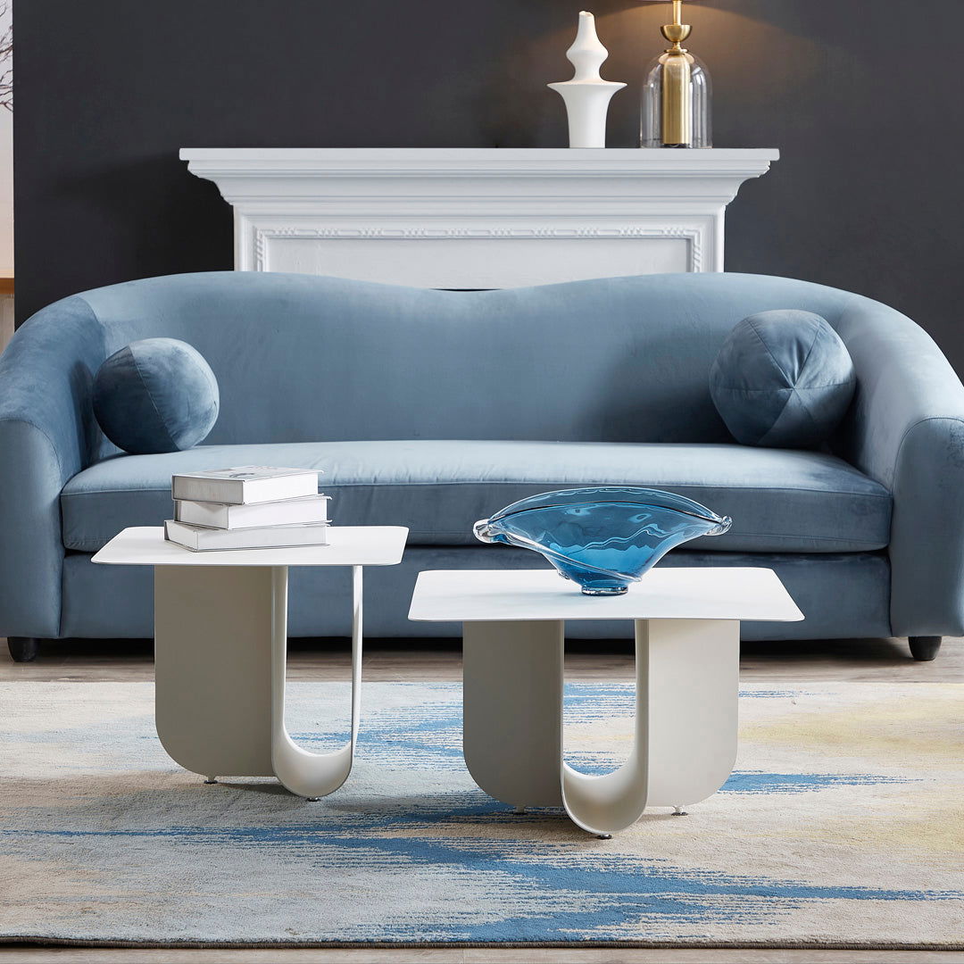 Matt White Coffee Table - BUBULAND HOME