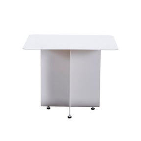 Matt White Coffee Table - Coffee Tables Tall: 50cm W X 50cm D x 40cm H BUBULAND HOME