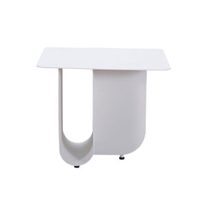 Matt White Coffee Table - Coffee Tables Tall: 50cm W X 50cm D x 40cm H BUBULAND HOME