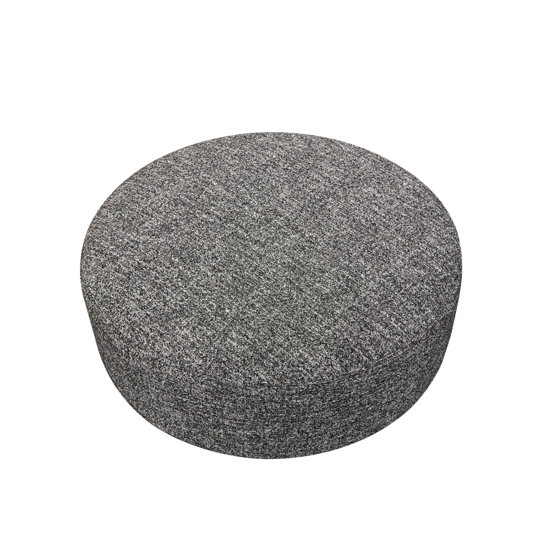 Moon Round Ottoman - Dual Colours Black/White BUBULAND HOME