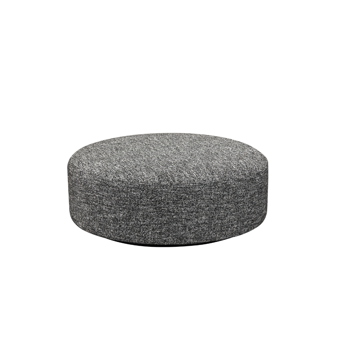 Moon Round Ottoman - Dual Colours Black/White BUBULAND HOME