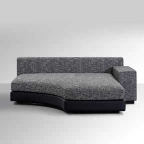 Moon Semi Circle Modular Sofa - Dual Colours Black/White BUBULAND HOME