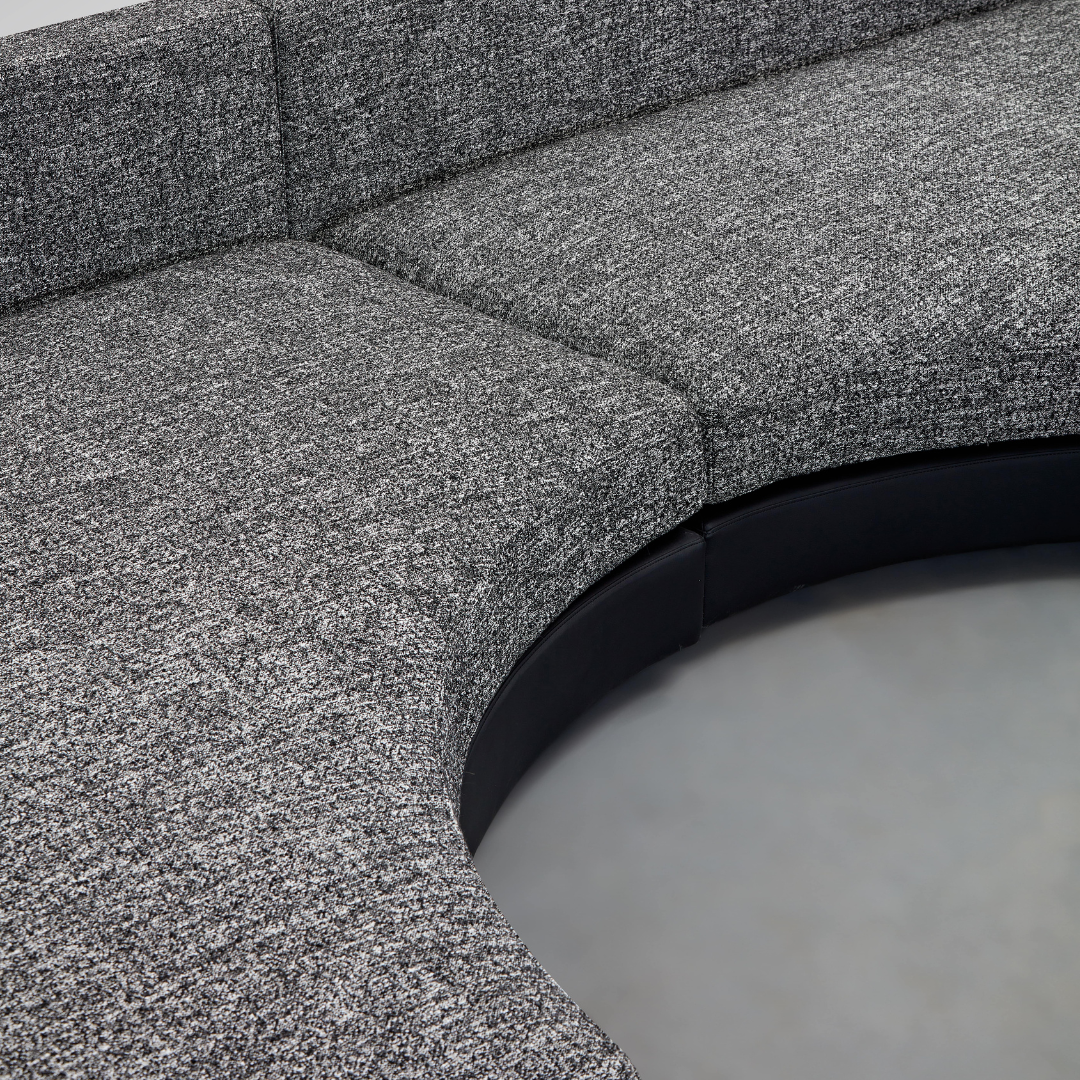 Moon Semi Circle Modular Sofa - Dual Colours Black/White BUBULAND HOME