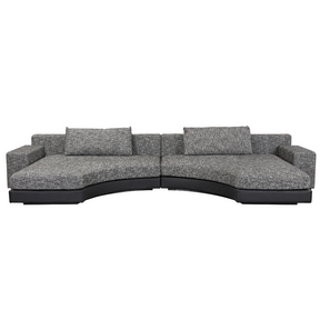 Moon Semi Circle Modular Sofa - Dual Colours Black/White BUBULAND HOME