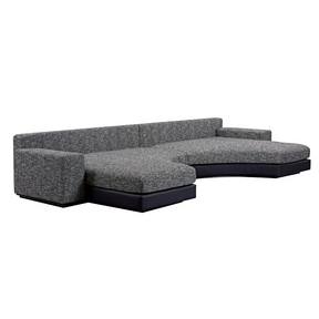 Moon Semi Circle Modular Sofa - Dual Colours Black/White BUBULAND HOME