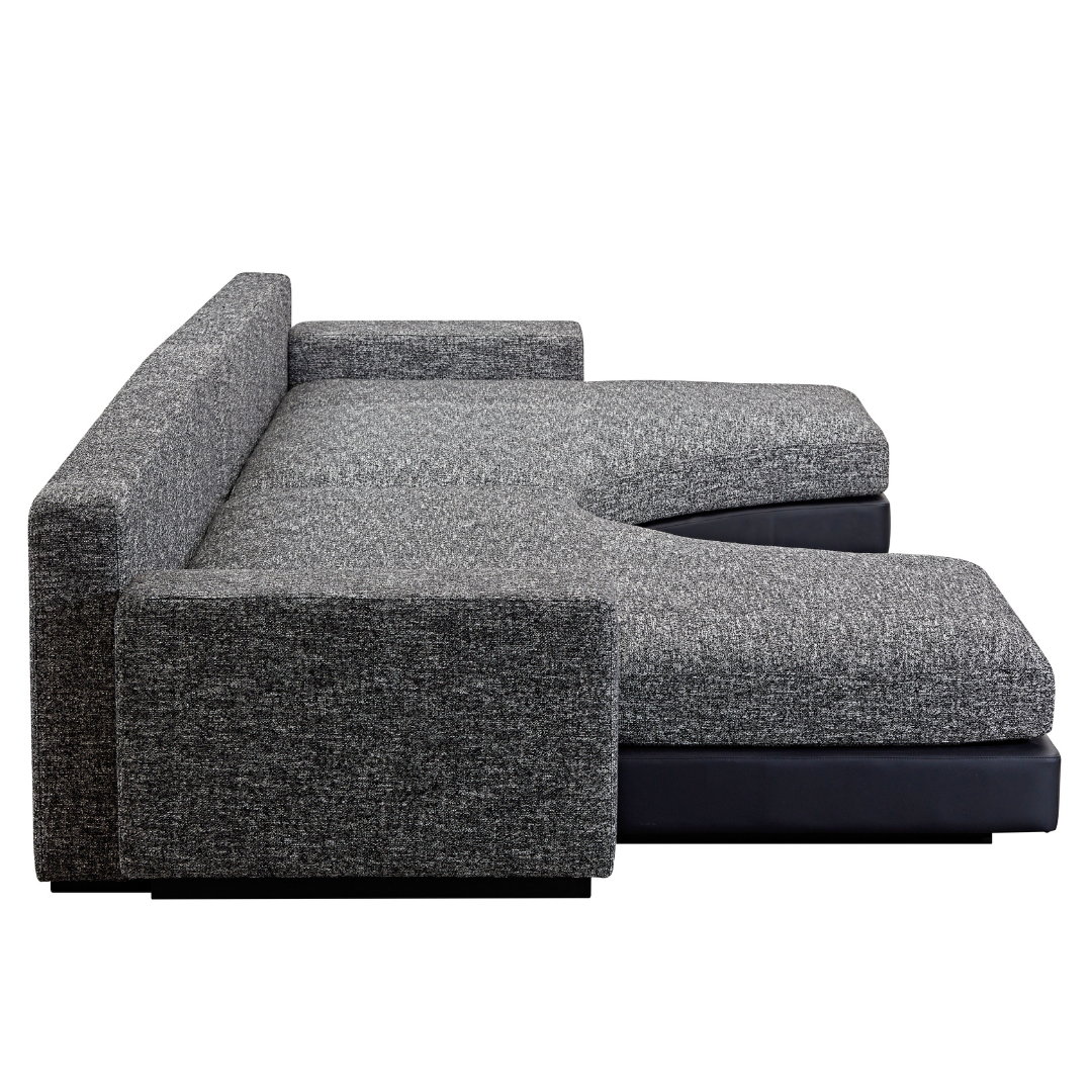Moon Semi Circle Modular Sofa - Dual Colours Black/White BUBULAND HOME