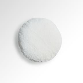 Moon White Faux Fur Cushion - Flat Round BUBULAND HOME