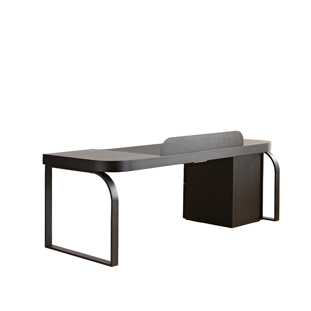 Morden Multi-Functional Freestanding Desk - Black BUBULAND HOME