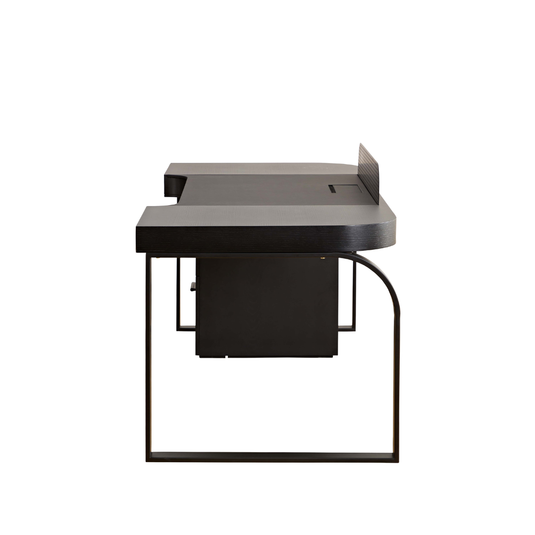 Morden Multi-Functional Freestanding Desk - Black BUBULAND HOME