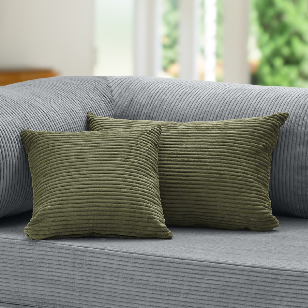 Belle Square and Rectangle Cushion - Corduroy BUBULAND HOME