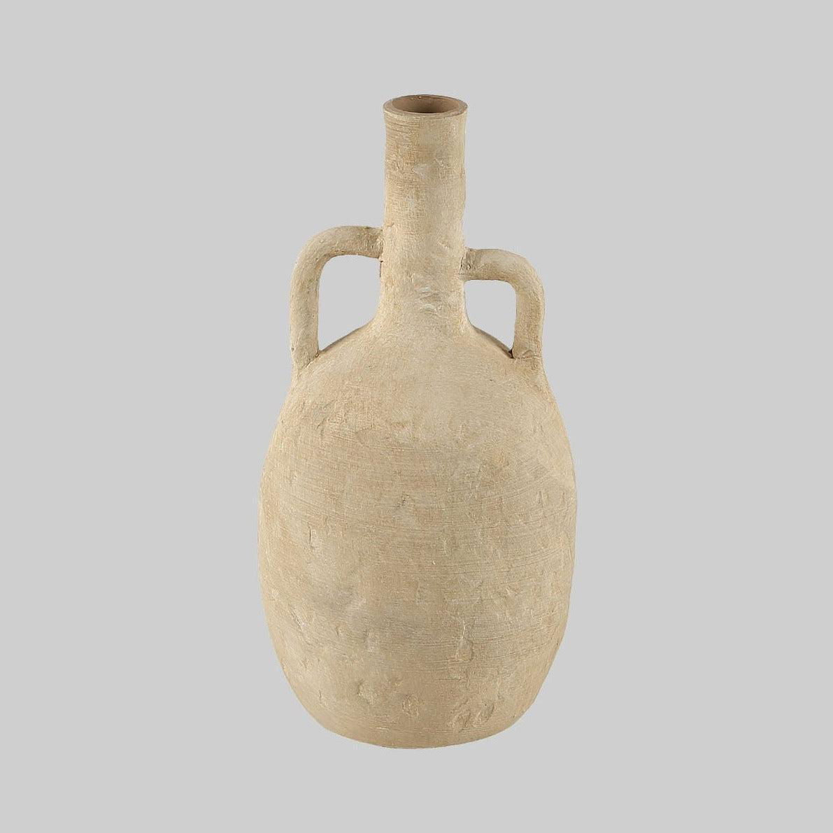 Mustard Handle Ceramic Vase - BUBULAND HOME