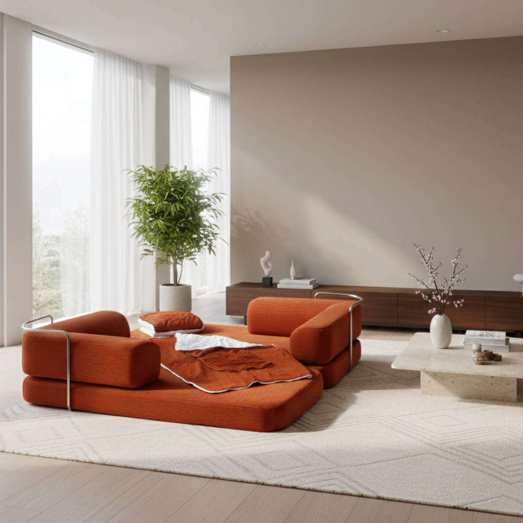 Belle Convertible Sofa Bed - Corduroy V1