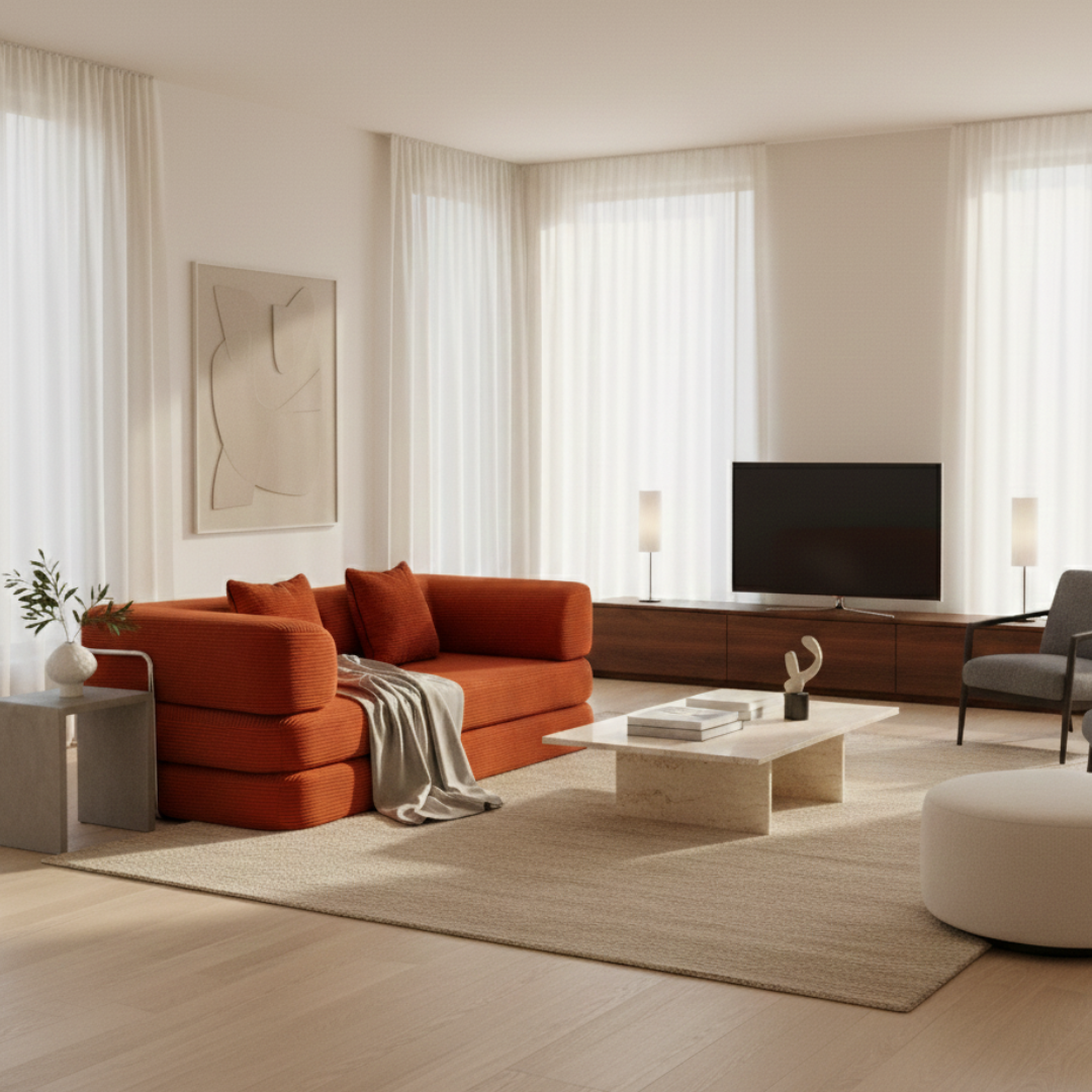 Belle Convertible Sofa Bed - Corduroy V1