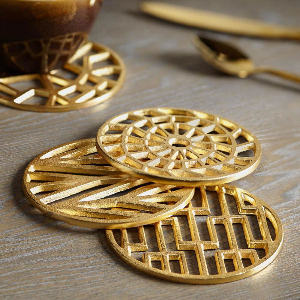 Noble Aluminium Coaster Net - Set of 4 BUBULAND HOME