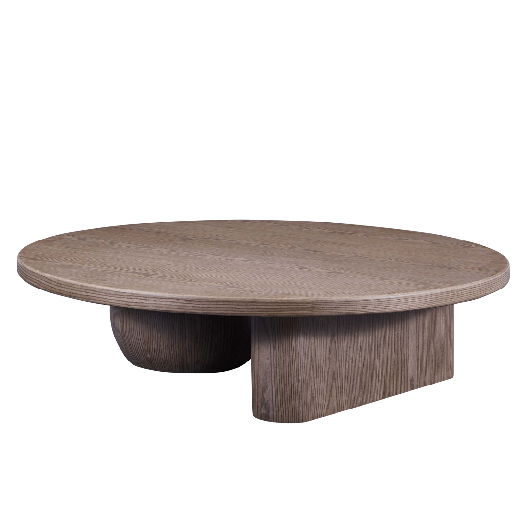 Orb  Timber Coffee Table Side View in White Background
