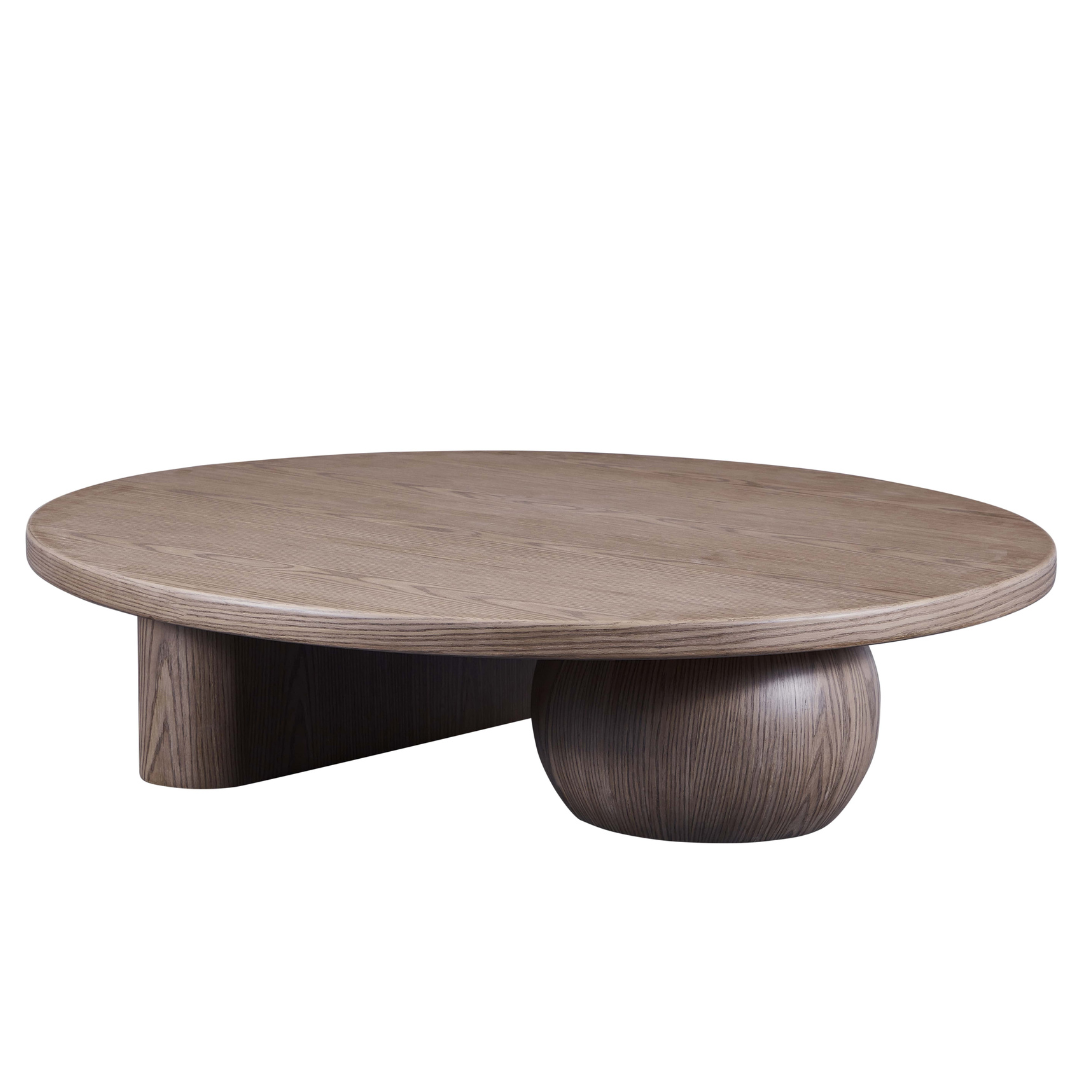 Orb Timber Coffee Table - Brown BUBULAND HOME
