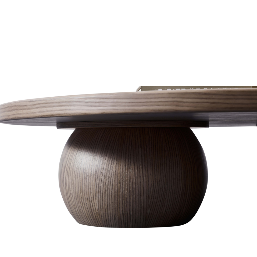Orb Timber Coffee Table - Brown BUBULAND HOME