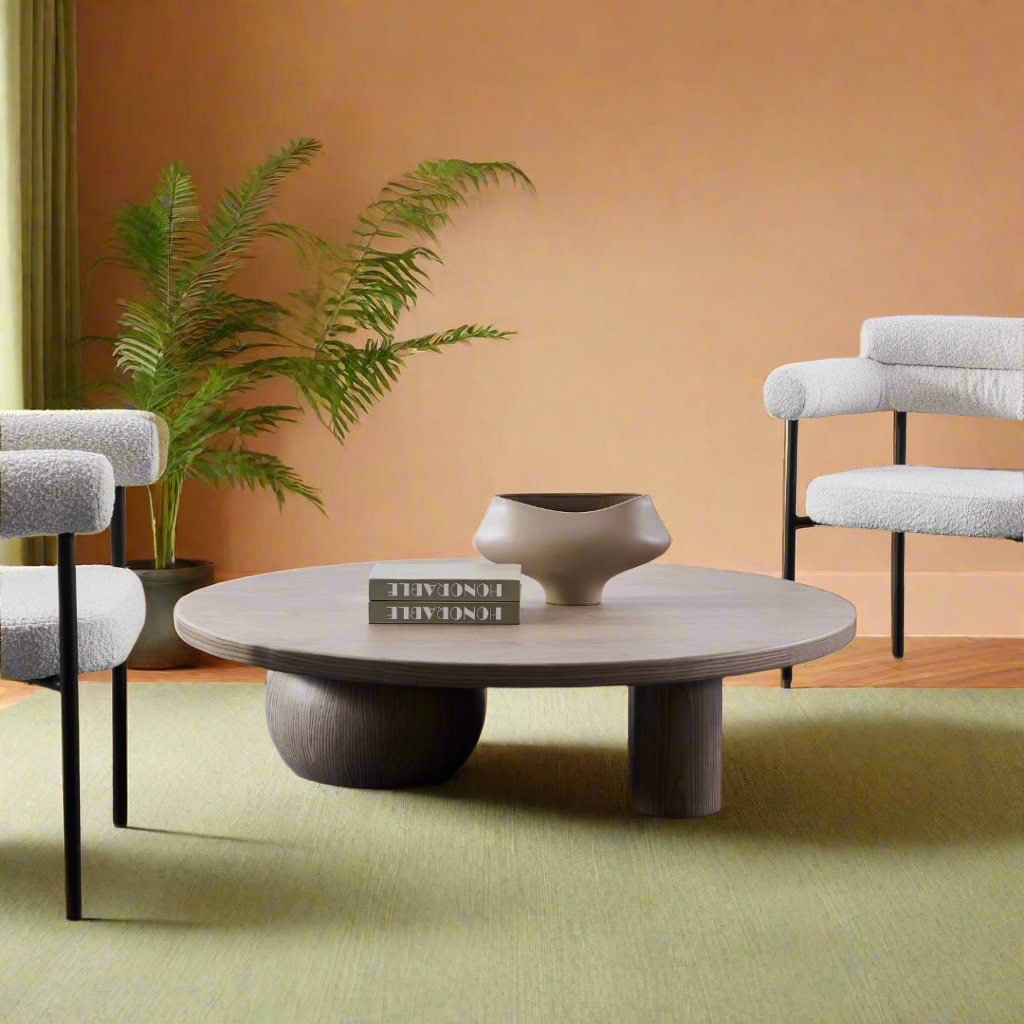 Orb Timber Coffee Table - Brown BUBULAND HOME
