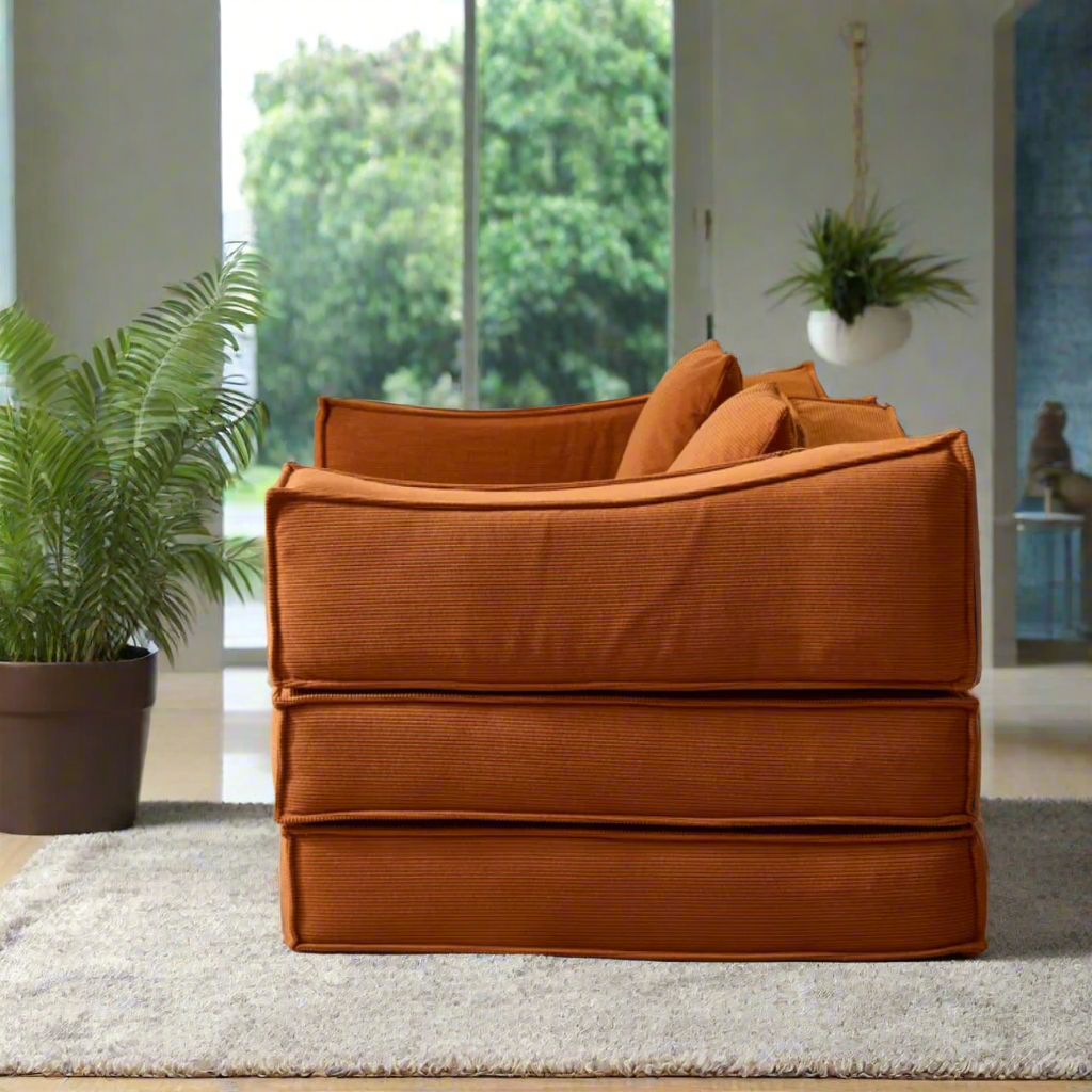 Orlo Convertible Sofa Bed - Corduroy BUBULAND HOME