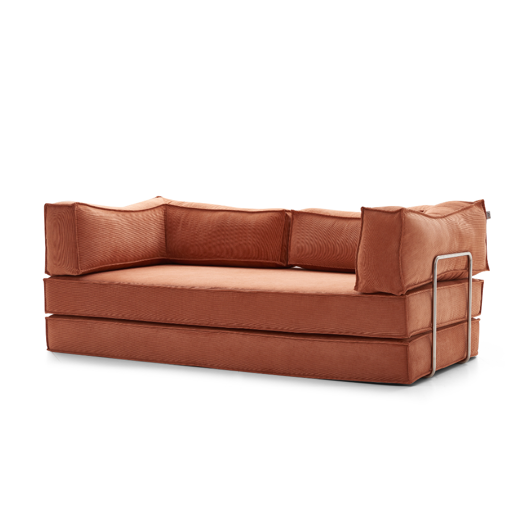 Orlo Convertible Sofa Bed - Corduroy BUBULAND HOME