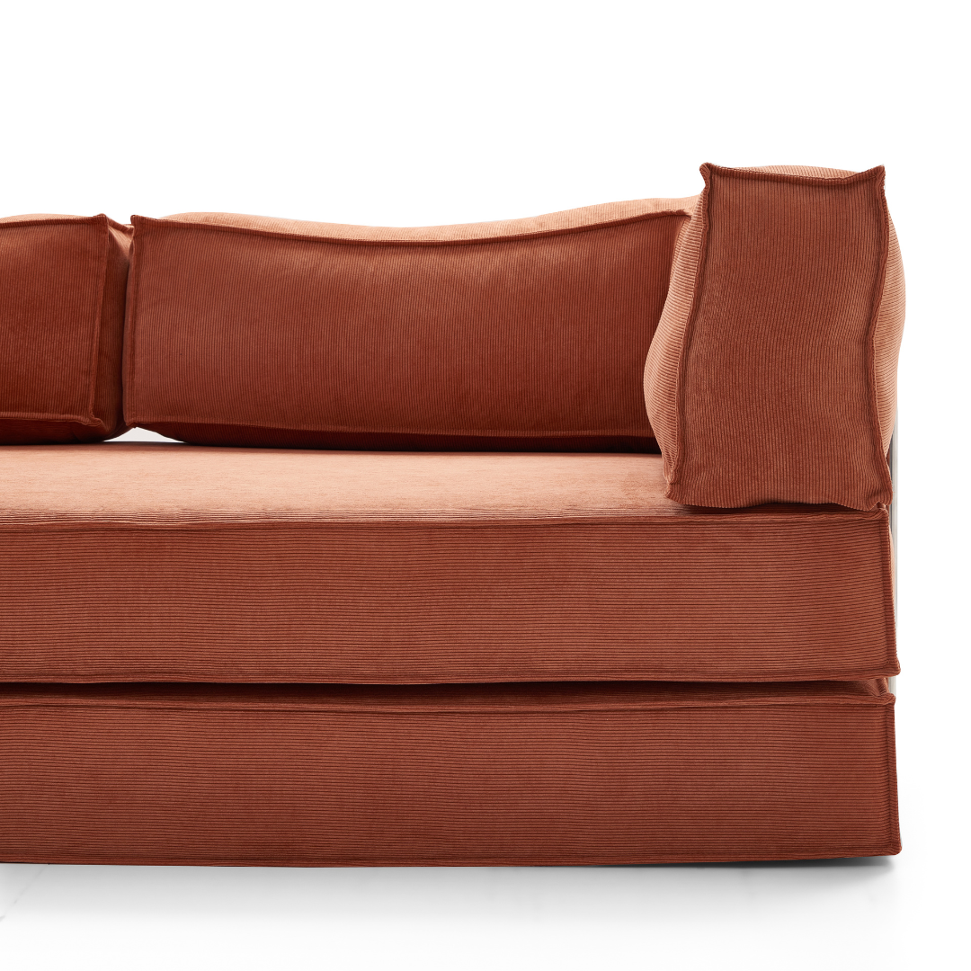 Orlo Convertible Sofa Bed - Corduroy BUBULAND HOME