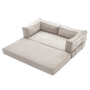 Orlo Convertible Sofa Bed - Corduroy BUBULAND HOME