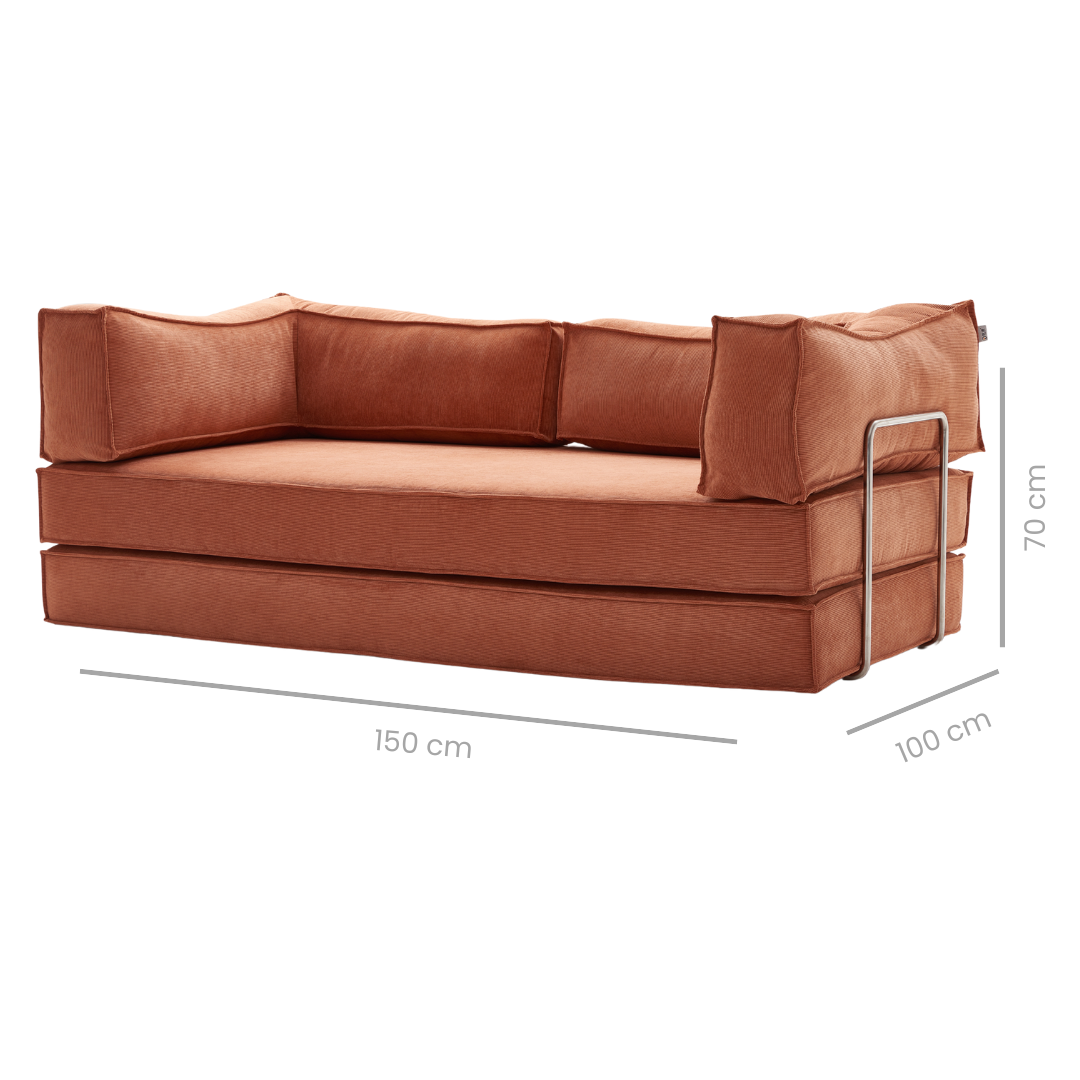 Orlo Convertible Sofa Bed - Corduroy BUBULAND HOME