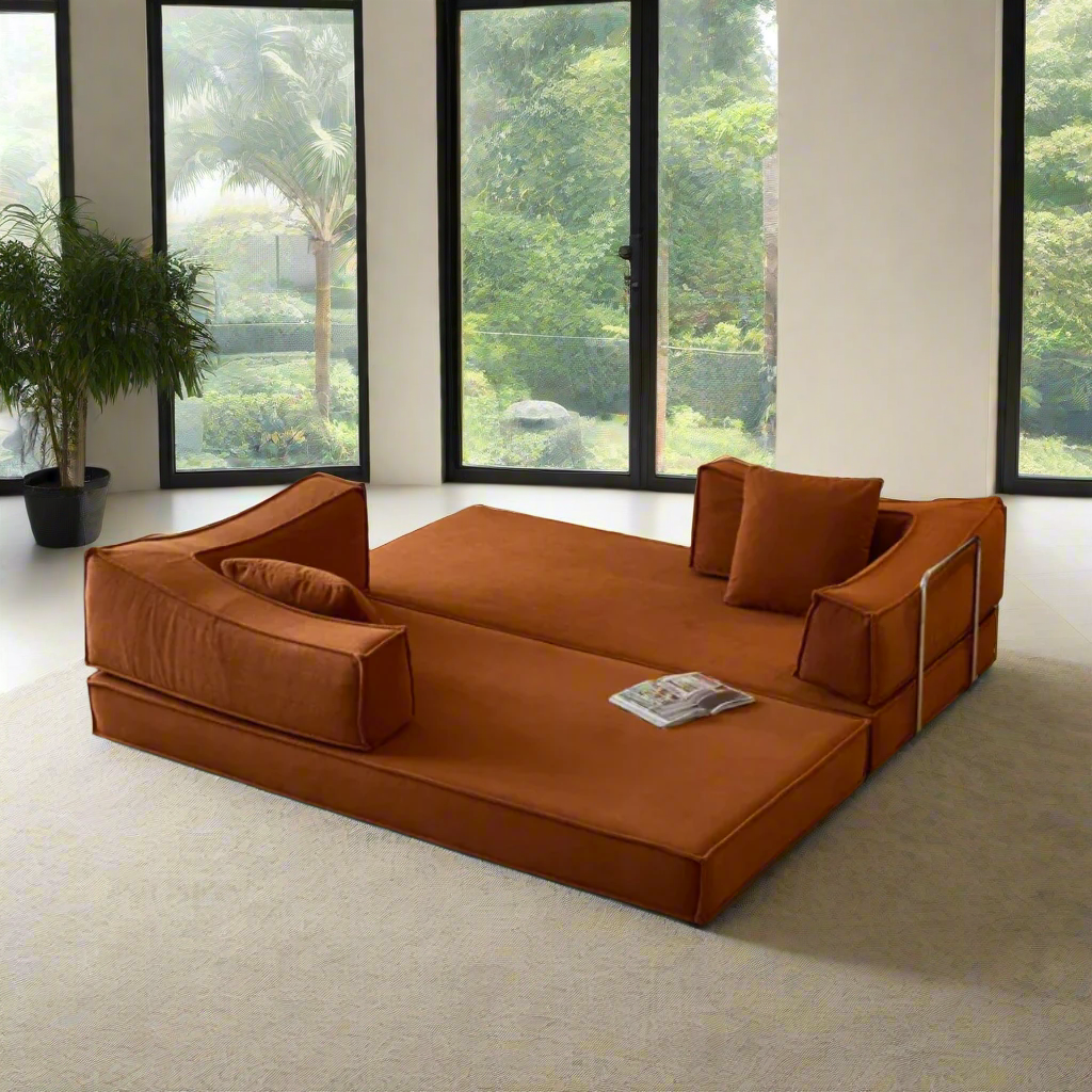 Orlo Convertible Sofa Bed - Corduroy BUBULAND HOME
