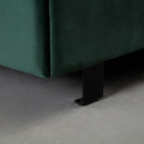 Paddington Vertical Panelled Bed - Green Velvet BUBULAND HOME