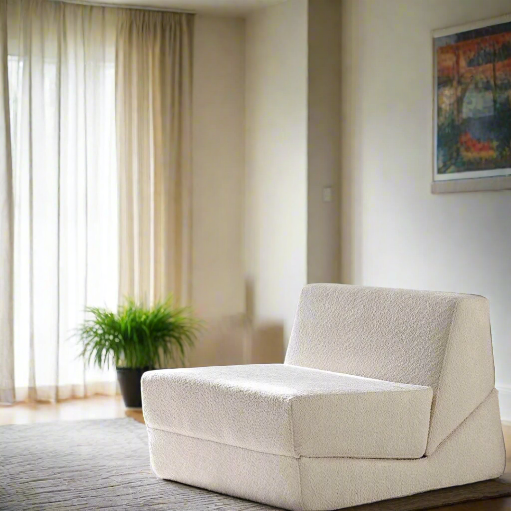 Puzzo Convertible Lounge Chair - Flat Boucle BUBULAND HOME
