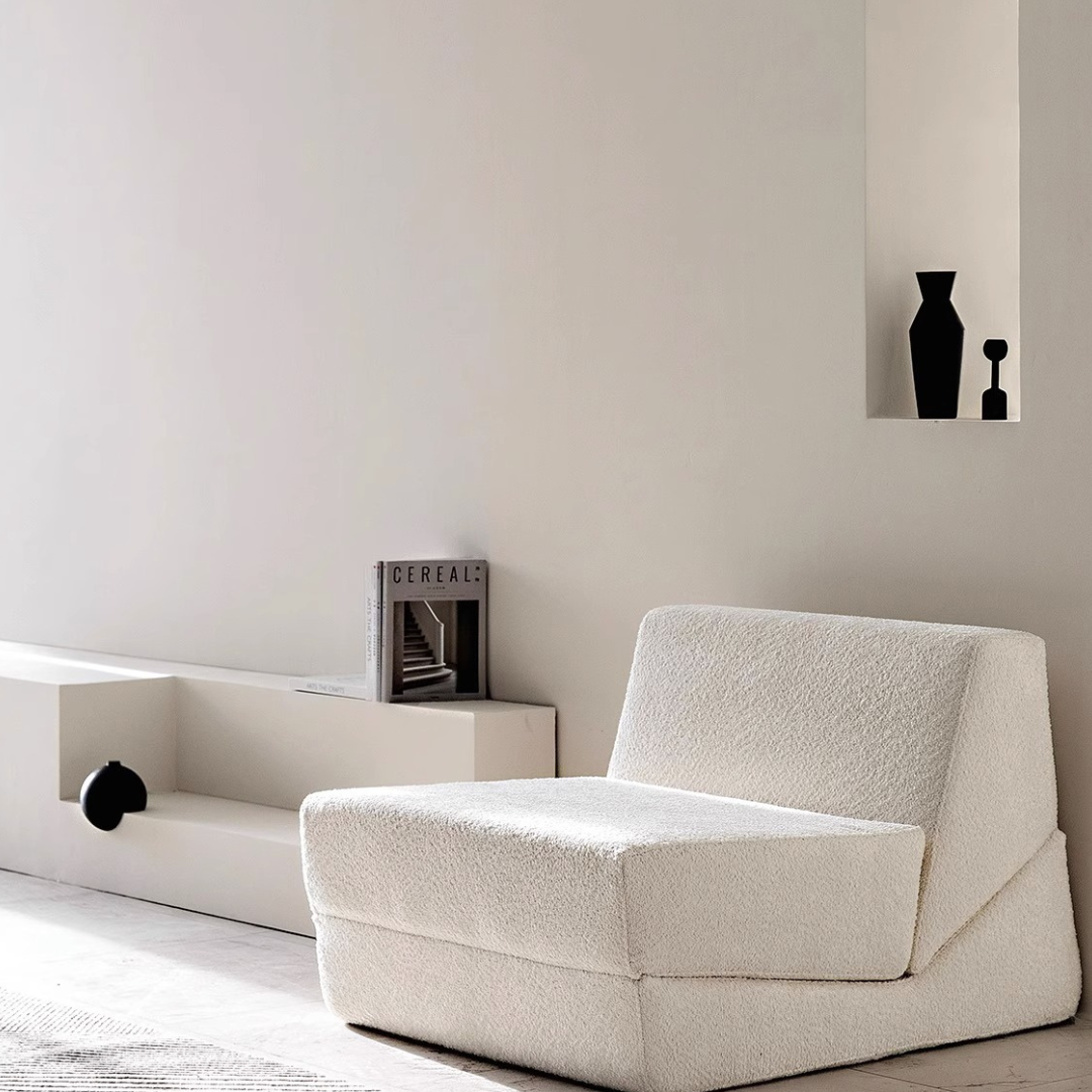 Puzzo Convertible Lounge Chair - Flat Boucle BUBULAND HOME