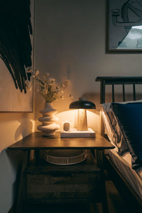 Sahara Travertine Table Lamp BUBULAND HOME