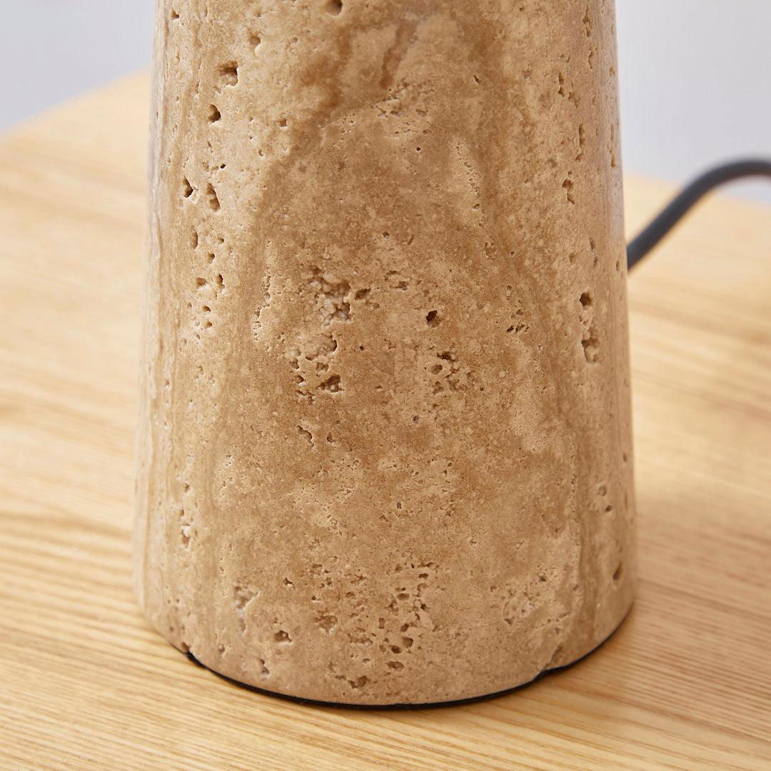Sahara Travertine Table Lamp BUBULAND HOME