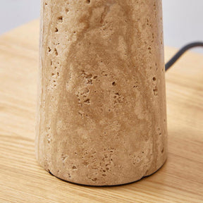 Sahara Travertine Table Lamp BUBULAND HOME