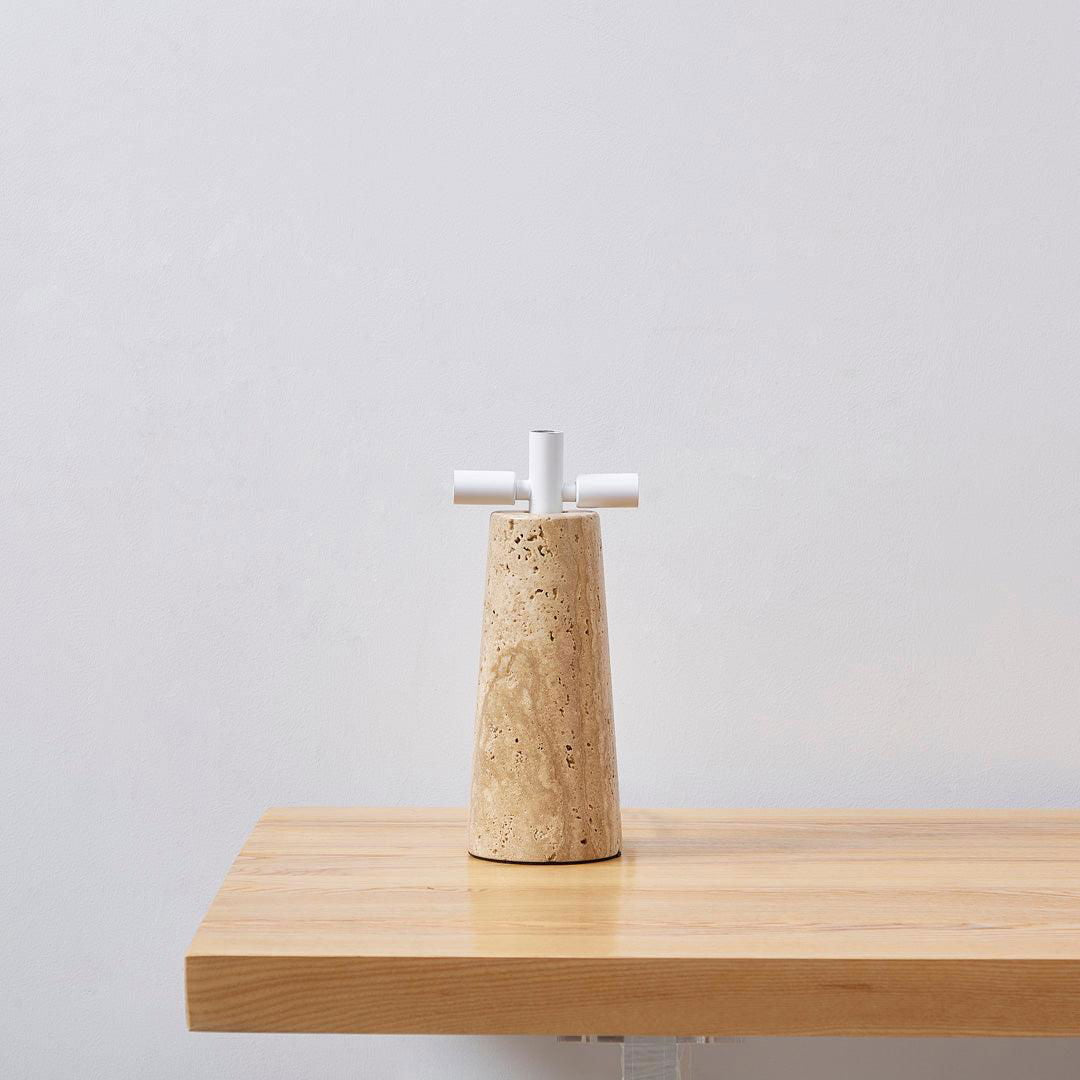 Sahara Travertine Table Lamp BUBULAND HOME