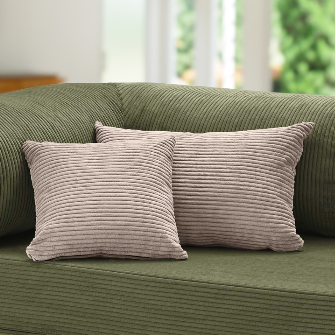 Belle Square and Rectangle Cushion - Corduroy BUBULAND HOME