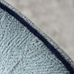Seashell Armchair Textured Fabric Close Up Shot
