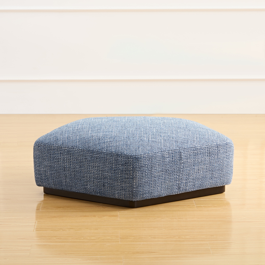 Seastar Hexagonal Ottoman - Mokum Gabrielle Ink BUBULAND HOME